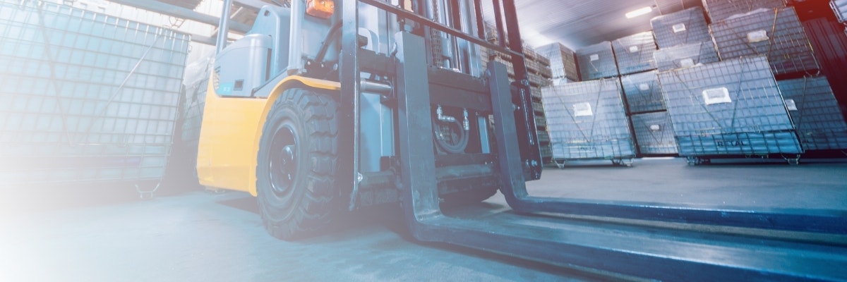 Double Stack Press Release Banner with Forklift