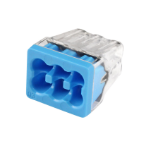In-Sure® Push-In Wire Connectors, Model 88 6-Port Blue, Jar of 200