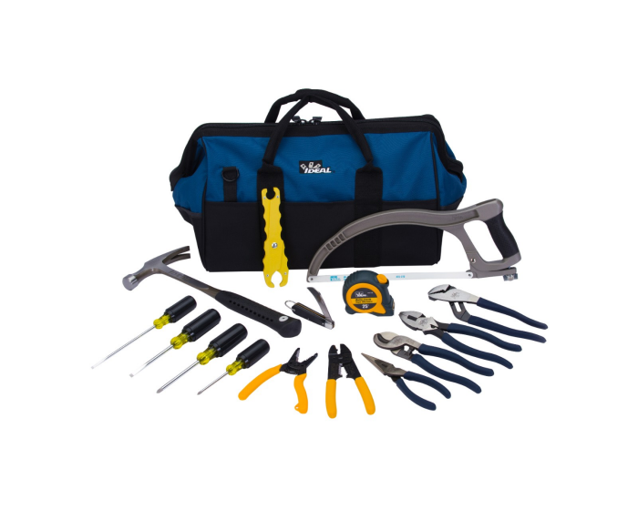 IDEAL 16-Piece Master Electrician’s Kit w/Bag