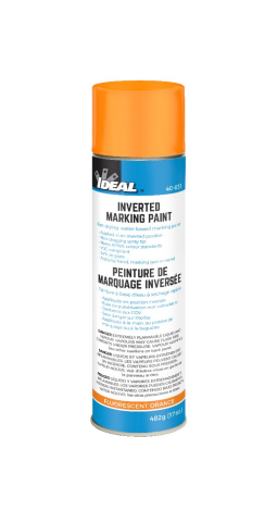 IDEAL Electrical Marking Paint Fluorescent Orange, Inverted