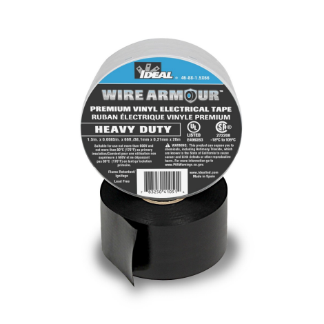 Wire Armour™ Heavy Duty 8.5mil Electrical Tape - 1-1/2" x 66'