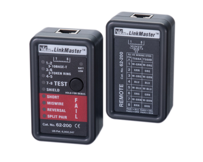 IDEAL LinkMaster™ RJ-45 Wiremapper