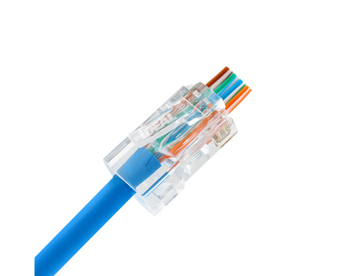 CAT5e Feed-Thru RJ45 Connectors (25/PK)