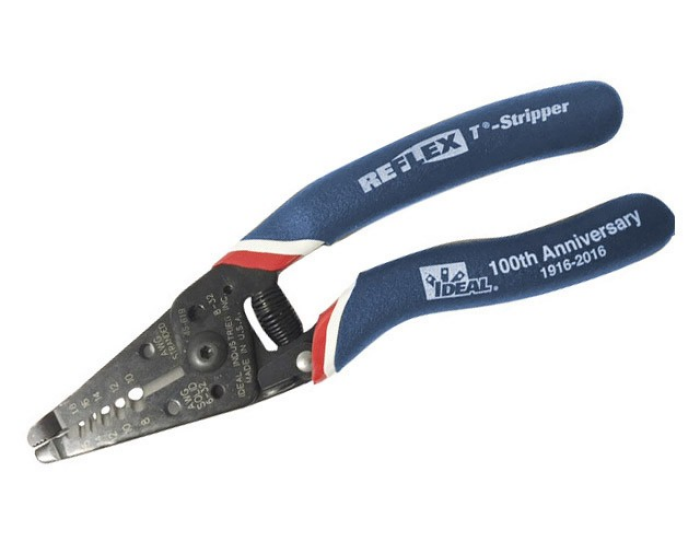 Reflex Super T-Stripper Wire Stripper 45-619 RedWhiteBlue Handles