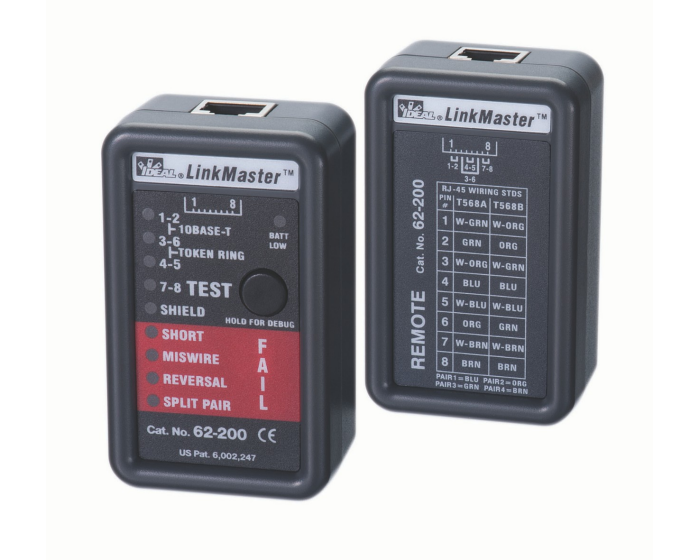 Linkmaster™ RJ-45 Cable Tester - IDEAL Europe-EMEA