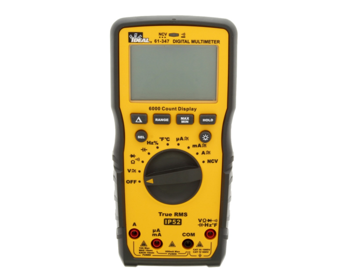 61-347 front view IDEAL Multimeter